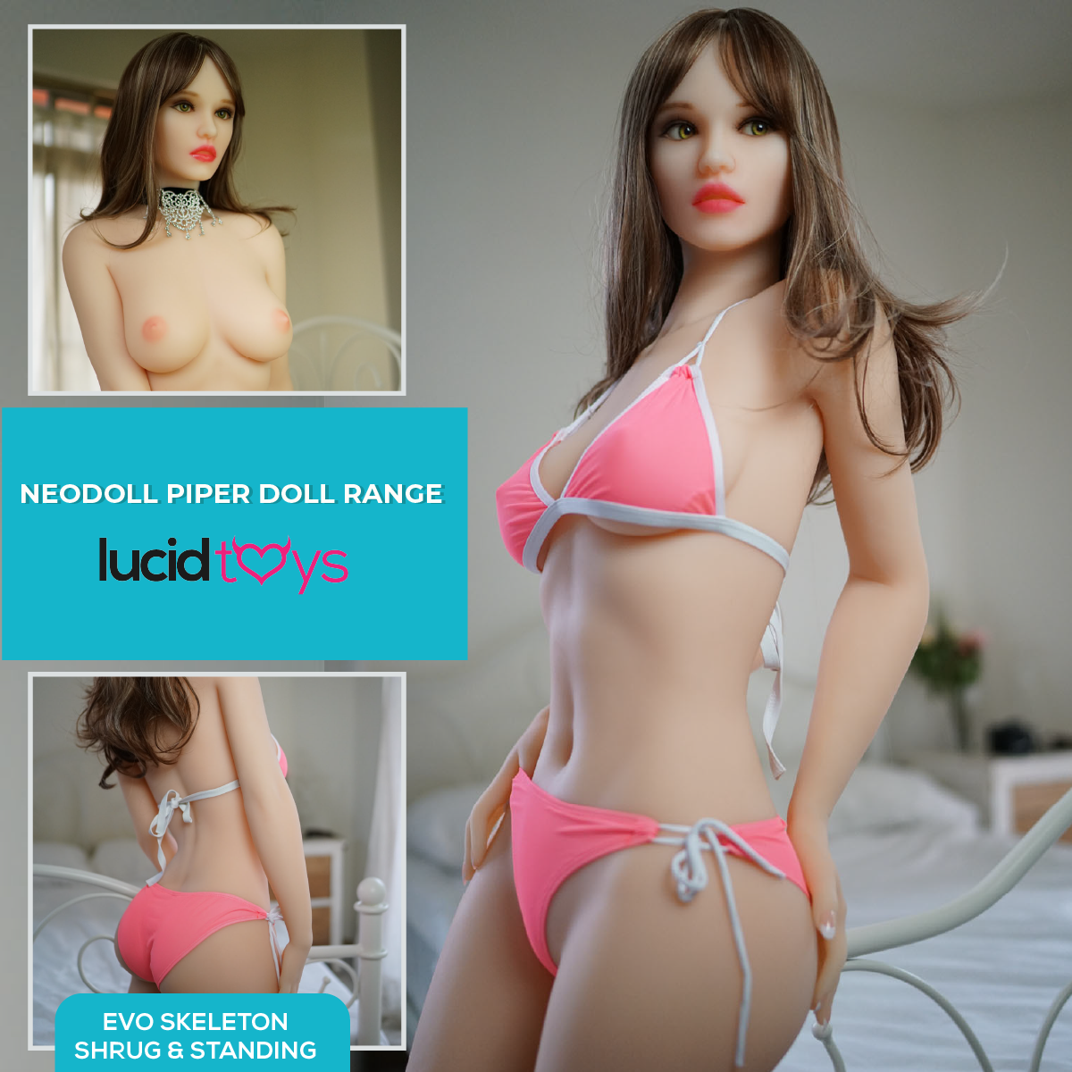 Piper Doll Jenna 162cm - Realistic Sex Doll - White - Shrug & Standing Lucidtoys Piper Doll Jenna 162cm - Realistic Sex Doll - White - Shrug & Standing Lucidtoys
