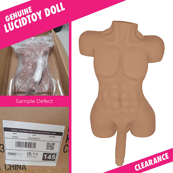 RF523 - Clearance item - Neojoy Realistic Dildo Male Torso Sex Doll TPE - 11.8KG - Latin Color