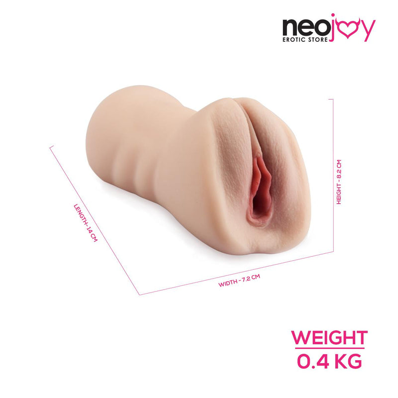 Neojoy Pocket Pussy TPE Realistic Vagina & Ass - Flesh White video