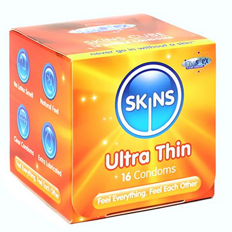 Skins Condoms Ultra Thin Cube 16Pack video