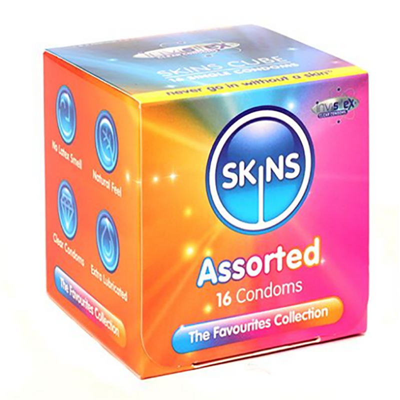 Skins Condoms Assorted Cube 16 Pack-D video