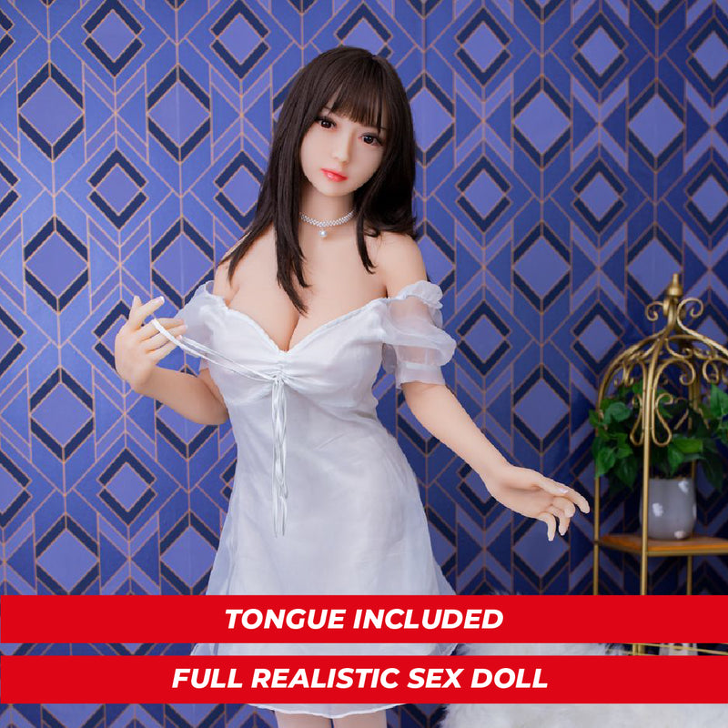 Fire Doll - Claudia - Realistic Sex Doll - Tongue included - 161cm - Natural video