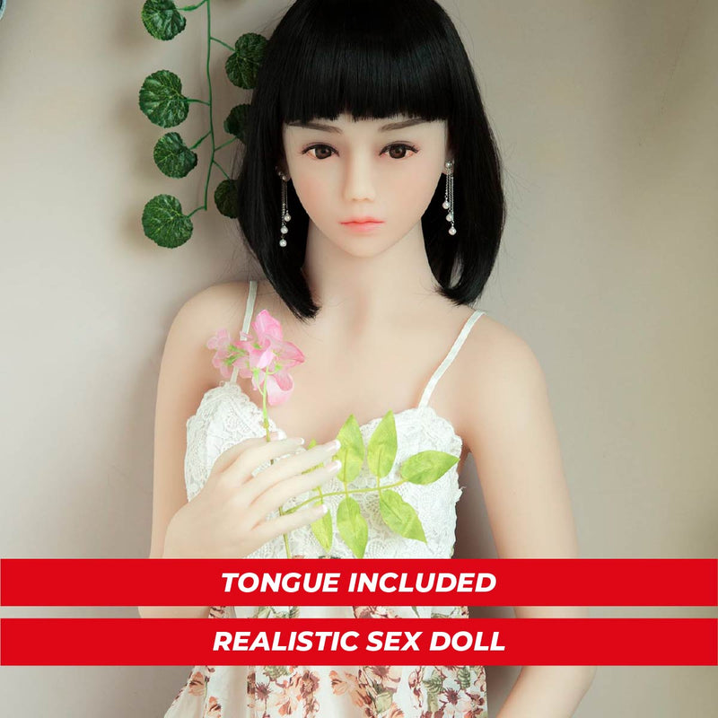 Fire Doll - Kicki - Realistic Sex Doll - Tongue included - 157cm - Natural video