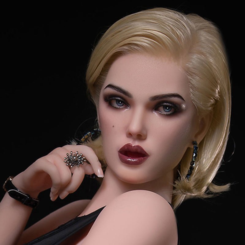 [HEAD-SY-M14#-NATURAL-SILICONE-BROWN-M16-IMPLANTED HAIR-MOVABLE JAW] video