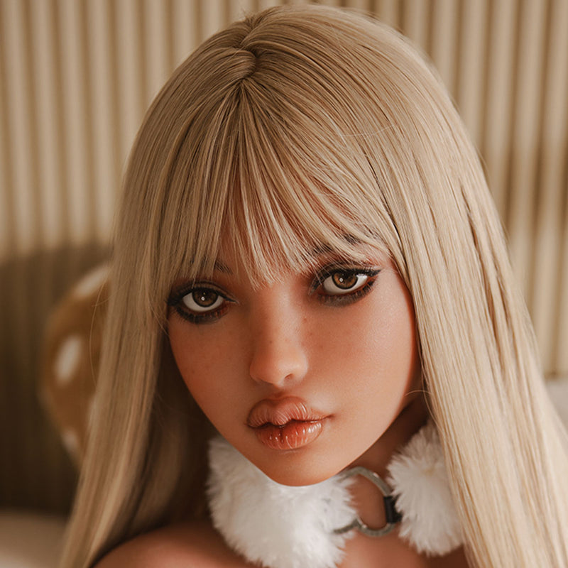 [HEAD-SY-S23#-TAN-SILICONE-BROWN-M16-IMPLANTED HAIR] video