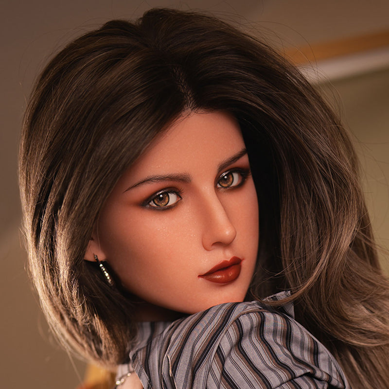 [HEAD-SY-S7#-TAN-SILICONE-BROWN-M16-IMPLANTED HAIR] video