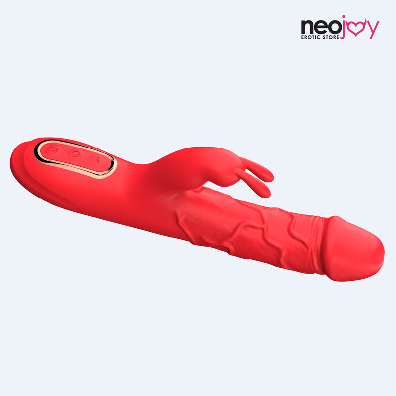 Neojoy - Rabbit Vibrator with 10 Vibrating and 3 Heating Modes - Red video