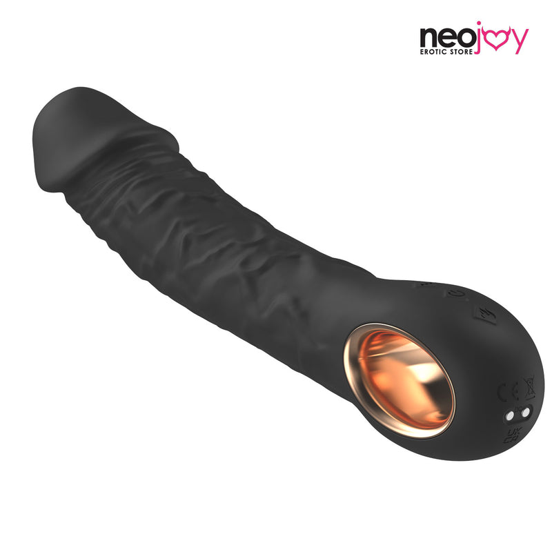 Neojoy - Realistic Dildo Vibrator with 10 Vibrating and 3 Heating Modes with Extra Veins - Black video