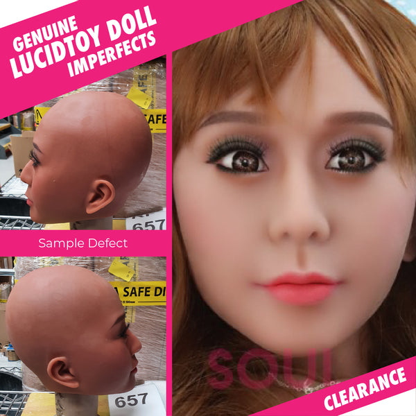 RF657 - Clearance item - Neodoll SM Morgan  - Sex Doll Head - M16 Compatible - Light Brown