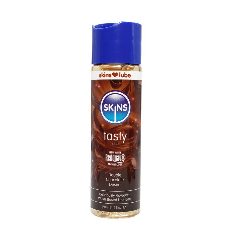 SKINS DOUBLE CHOCOLATE WATER BASED LUBRICANT 4.4 FL OZ (130ML) video