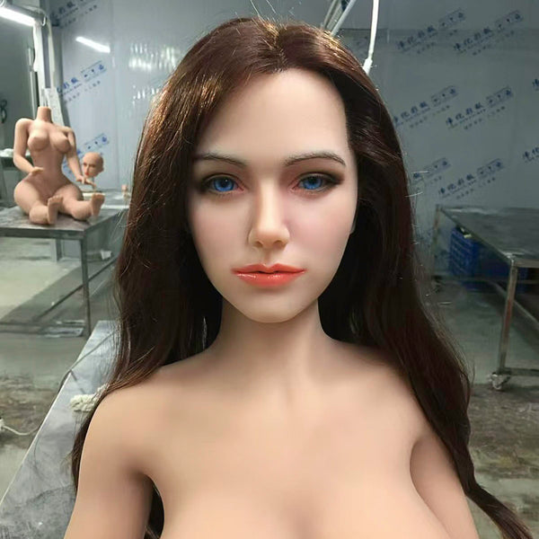 [HEAD-6YE-68K-TAN-SILICONE-BROWN-M16-IMPLANTED HAIR-MOVABLE JAW]