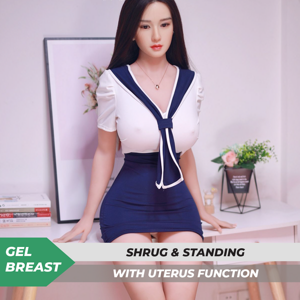 Neodoll Sugar Babe - Alani - Silicone TPE Hybrid Sex Doll - Gel Breast - Uterus - 164cm - Implanted Hair - Silicone Colour