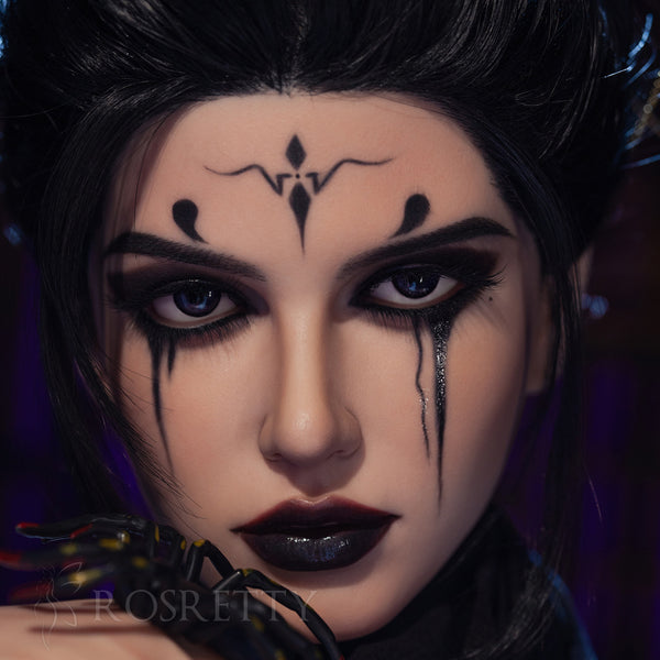 [HEAD-SY-S5#-NATURAL-SILICONE-BROWN-M16-IMPALNTED HAIR]