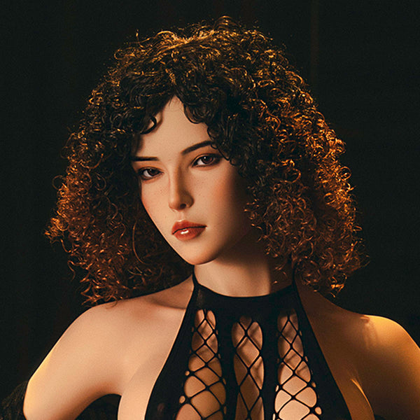 [HEAD-SY-S27#-NATURAL-SILICONE-BROWN-M16-IMPALNTED HAIR]