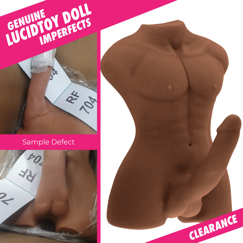 RF704 - Clearance item - Neojoy Realistic Dildo Male Sex Doll TPE - Brown 8.9 KG video