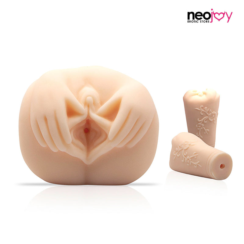 Neojoy Elegant Male Stroker Sex Doll TPE Realistic Vagina & Ass  - Flesh - 6 inch -15cm video