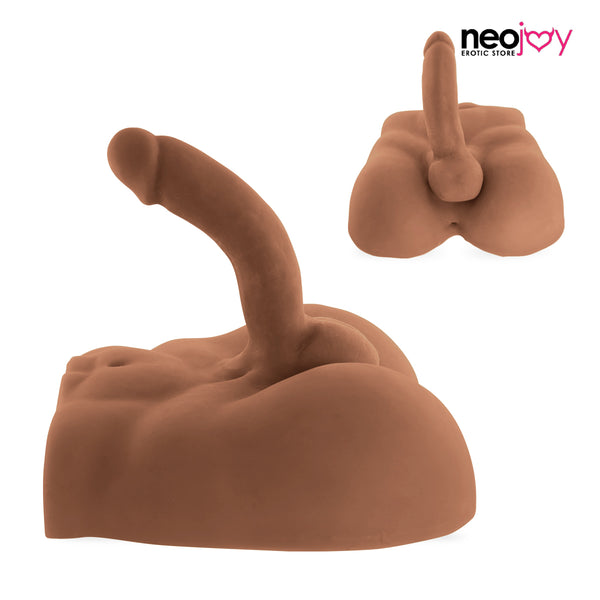 Neojoy Adonis Dong Male Doll Lower Torso with Penis and Anus (Brown)