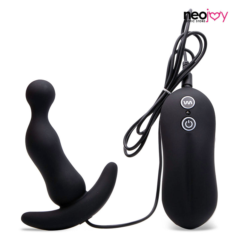 Neojoy P-Spot Remote Controlled Intense Silicone 10 Vibration Modes Black Anal Stimulator 8.4cm - 3.3 inch video