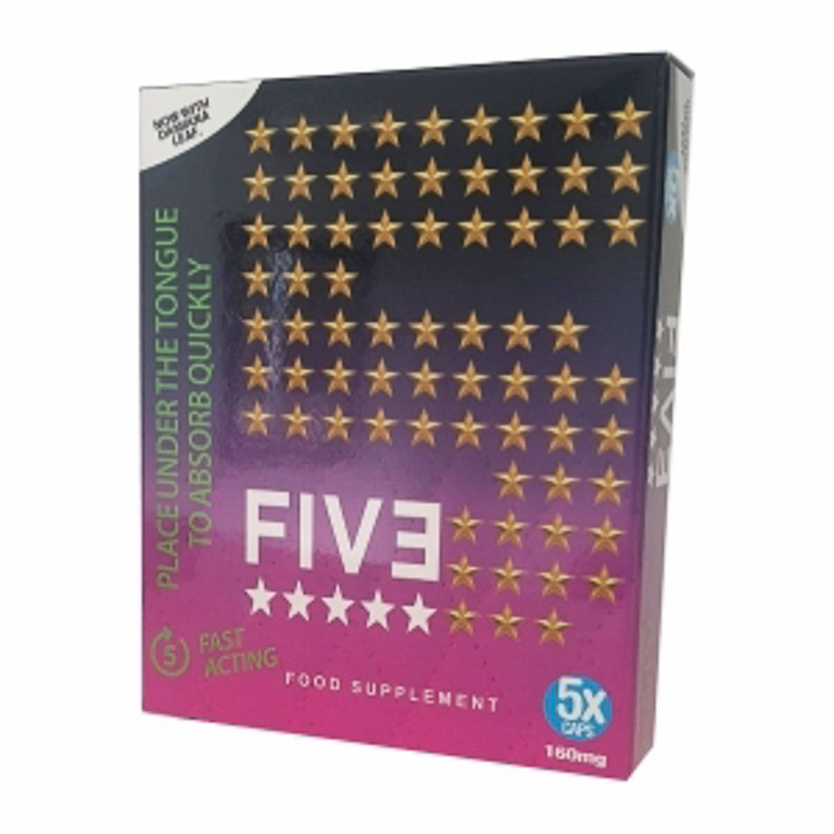 Fine. 5 FIVE INSTANT X5 - Under The Tongue Pills for Men - 5 Pills – Lucidtoys