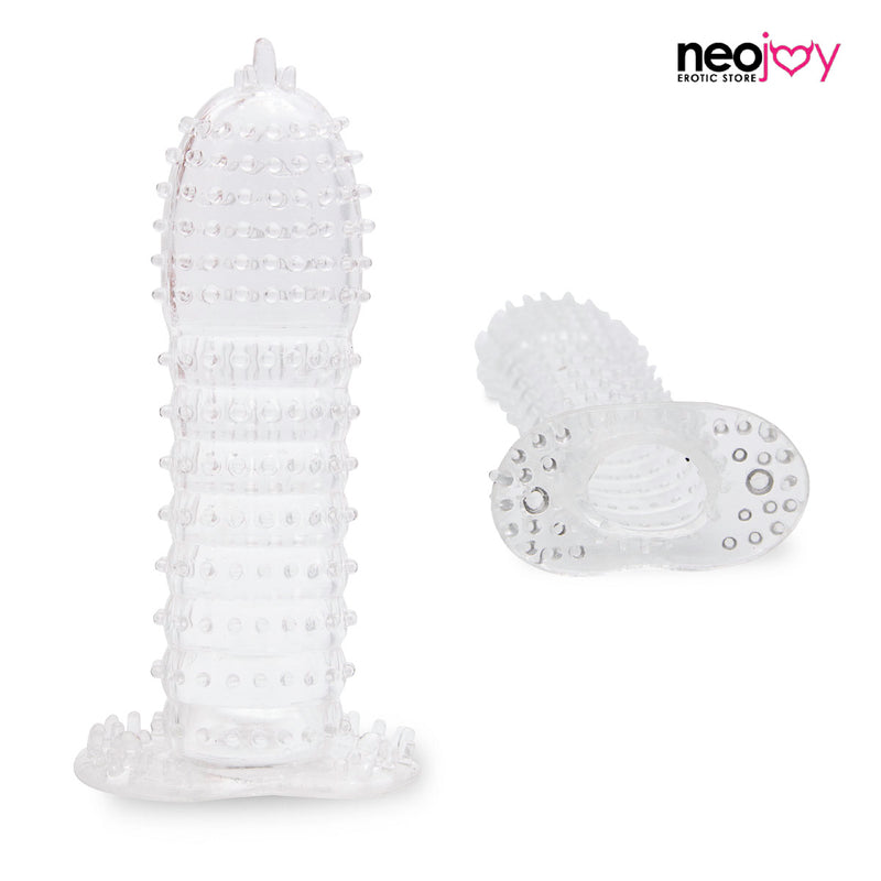 Neojoy Ribbed Clear Penis Sleeve video