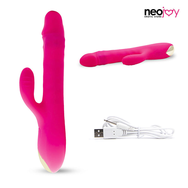Neojoy 360 Bunny Rabbit Vibrator Silicone USB Rechargeable