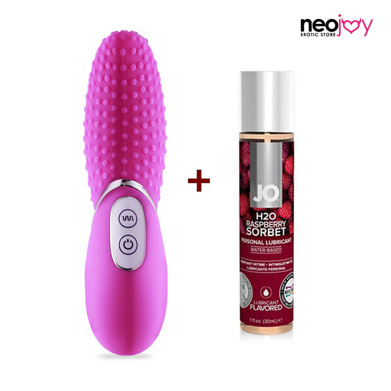 NeoJoy Ladyfinger Vibrator - Pink+ Raspberry System JO lube video