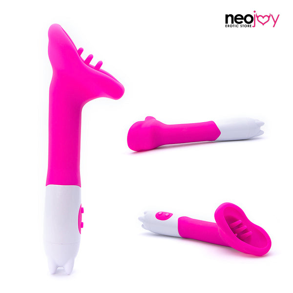 Neojoy The Pussy Licker Silicone Clitoral Vibrator 7-Speed Functions - Pink