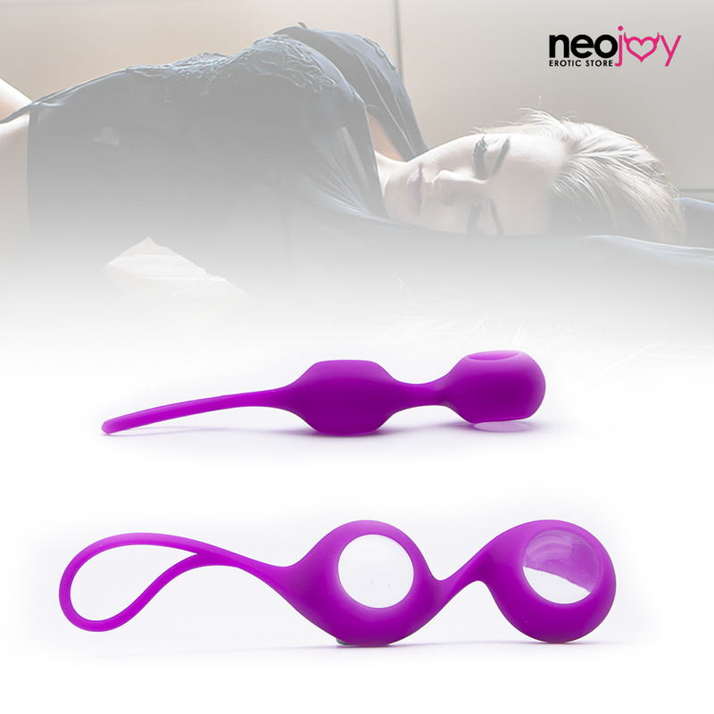 Neojoy double Kegel Balls - Glass-Ben Wa Balls-Pink video