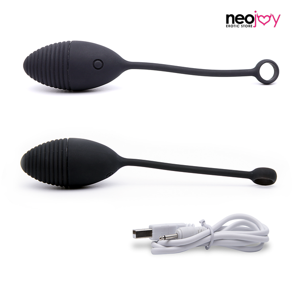 Dancing Fairy Egg Black - Silicone - 18cm - Black