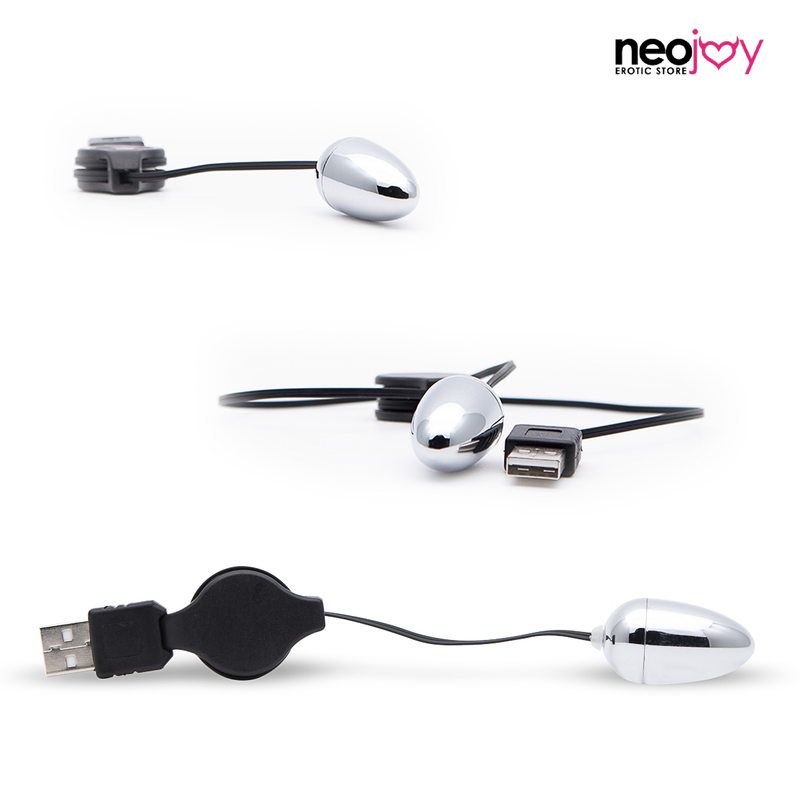Neojoy Small Silver Bullet - USB Plug Bullet Vibrator - Clitoral Anal Vaginal Stimulation - Spring-back Wire Adult Sex Toy video