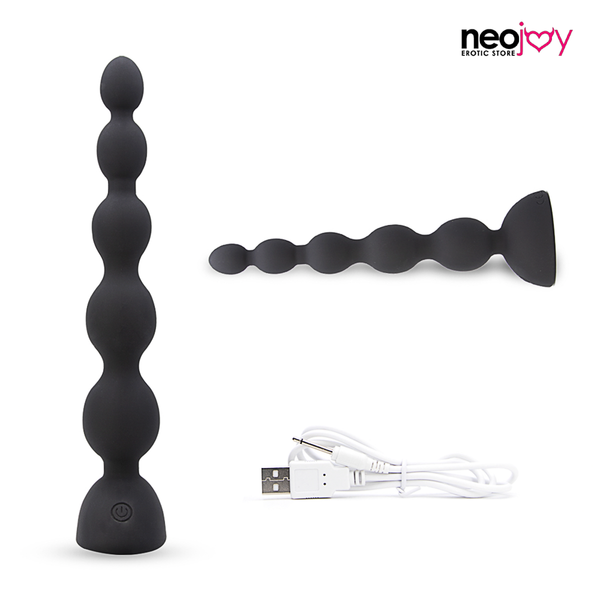 Neojoy Triple Vibe Beads - 10 Speeds Anal Vibrator - Silicone Butt Plug Prostate Massager - Adult Sex Toy