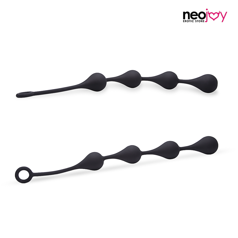 Neojoy Anal Balls Large - Silicone Anal Beads - 200g - Black video