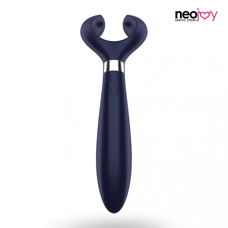 Satisfyer Partner Multifun Vibrator 3 - Navy Silicone Premium Multi Vibrator video