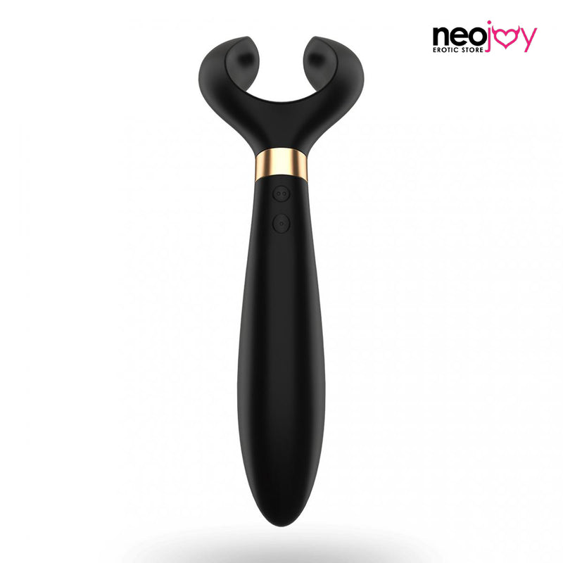 Satisfyer Partner Multifun Vibrator 3 - Black Silicone Premium Multi Vibrator video