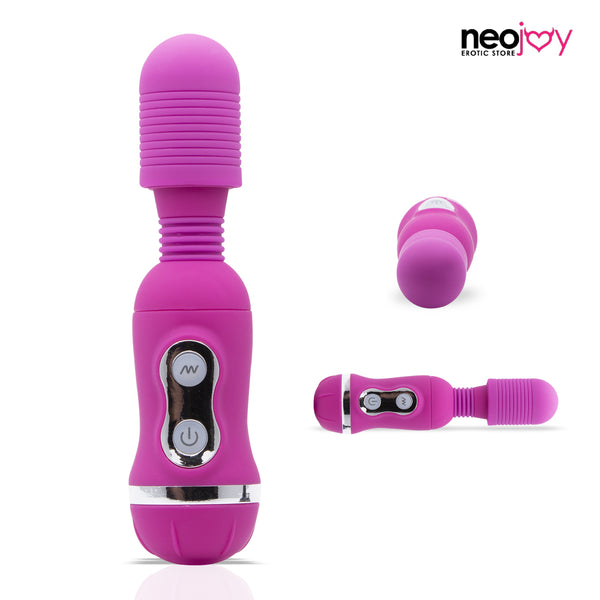 Neojoy Magic Mini Wand Vibrator 18-Speed Functions Silicone - Purple