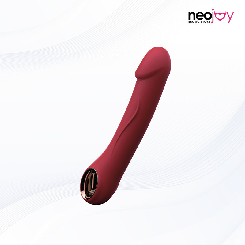 Neojoy - Realistic Dildo Vibrator with 10 Vibrating and 3 Heating Modes - Grape Red video