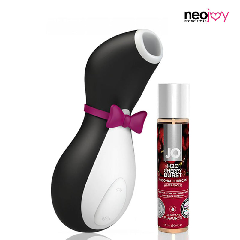 Satisfyer Pro Penguin Next Gen Silent Clitoral Stimulator + Cherry Lube 30ml video