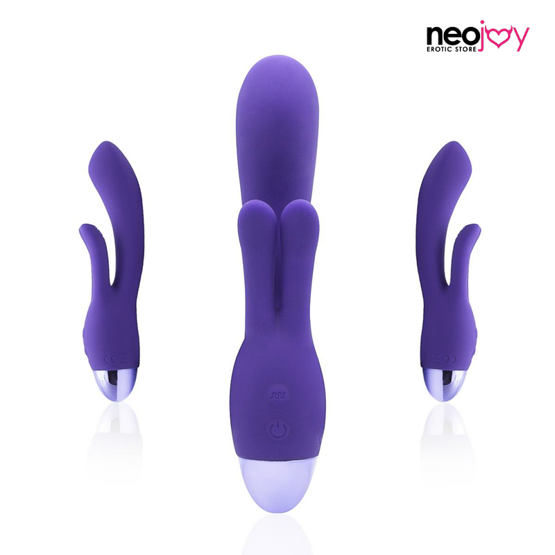 Neojoy G-spot Clit Silicone Clitoral Vibrator USB Rechargeable 10-Speed Functions - Purple video