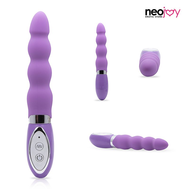 Neojoy Smooth Anal Beads Silicone Clitoral Vibrator 10-Speed Functions video