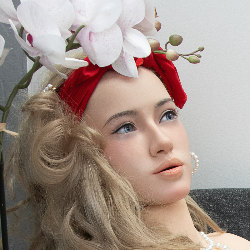 [HEAD-YQ-Y10-NATURAL-SILICONE-BROWN-M16-IMPLANTED HAIR-MOVABLE JAW] - Sample video