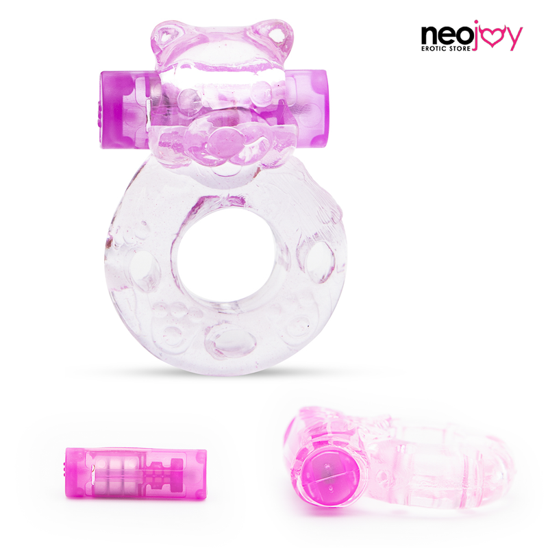 Neojoy Jelly Cock Ring for Enhanced Erection Clitoral Bullet Vibrator - 3.5cm video