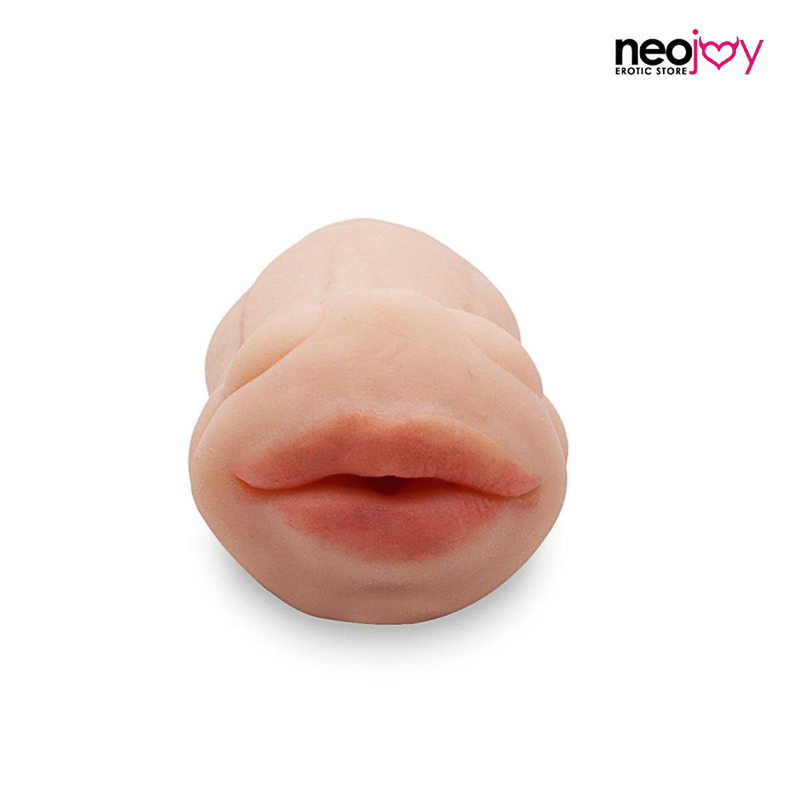 Neojoy Realistic Mouth Stroker - Flesh - 5.3 inch - 13.5cm video
