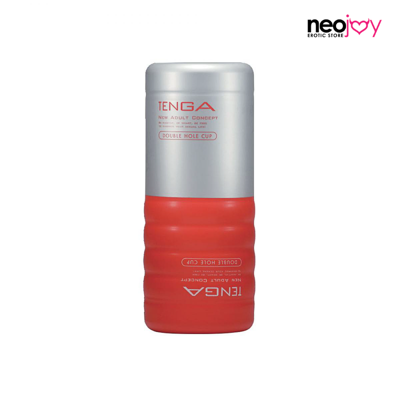 TENGA Double Hole Cup Male Stroker - Vaginal Anal Silicone Masturbator video
