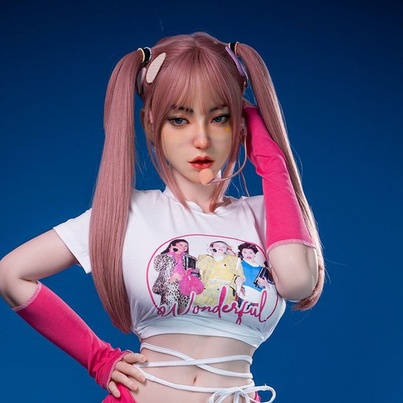Orangein G04 - AI Chat Movable Jaw Silicone Sex Doll Head - Implanted Hair - M16 Compatible - White video