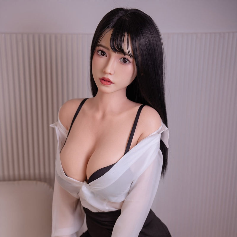 Orangein G10 - AI Chat Movable Jaw Silicone Sex Doll Head - Implanted Hair - M16 Compatible - White video