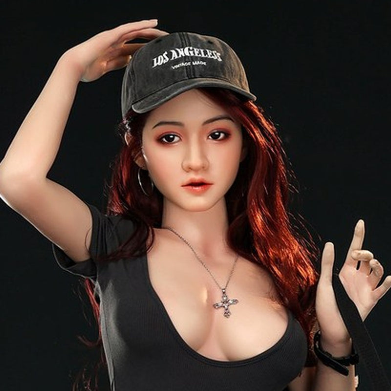 Orangein G17 - AI Chat Movable Jaw Silicone Sex Doll Head - Implanted Hair - M16 Compatible - White video