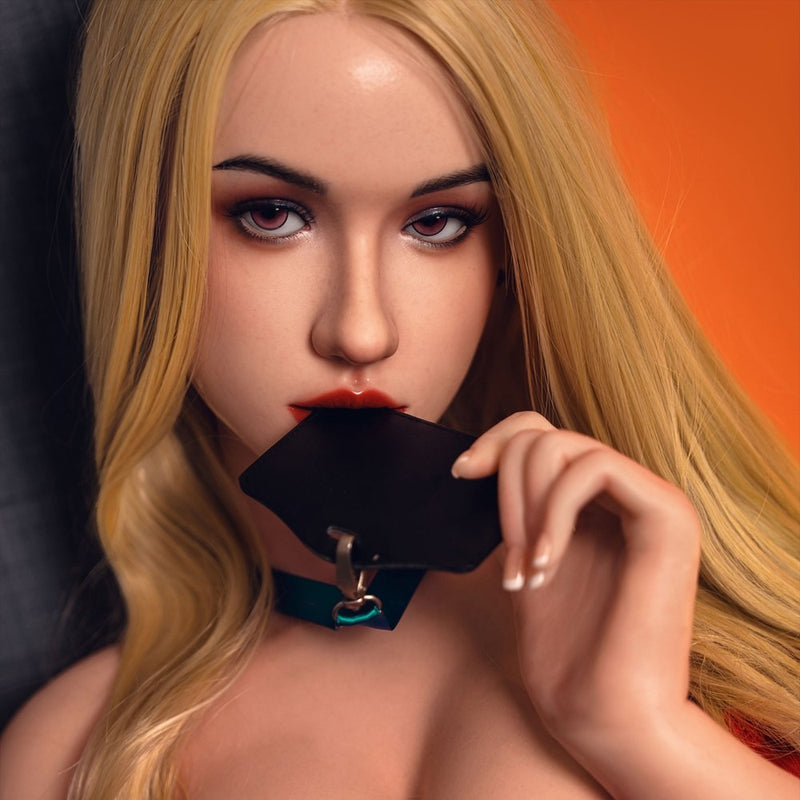 Orangein G22 - AI Chat Movable Jaw Silicone Sex Doll Head - Implanted Hair - M16 Compatible - White video