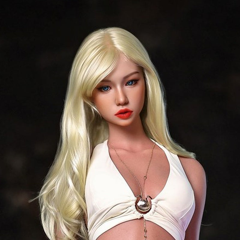Orangein G29 - AI Chat Movable Jaw Silicone Sex Doll Head - Implanted Hair - M16 Compatible - Tan video