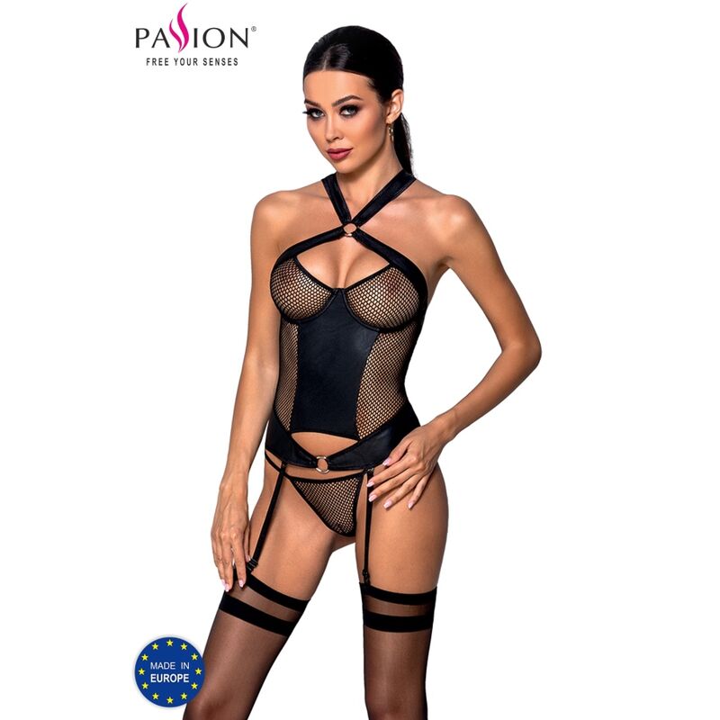 Passion Amanda Corset Ecological Leather L/XL video