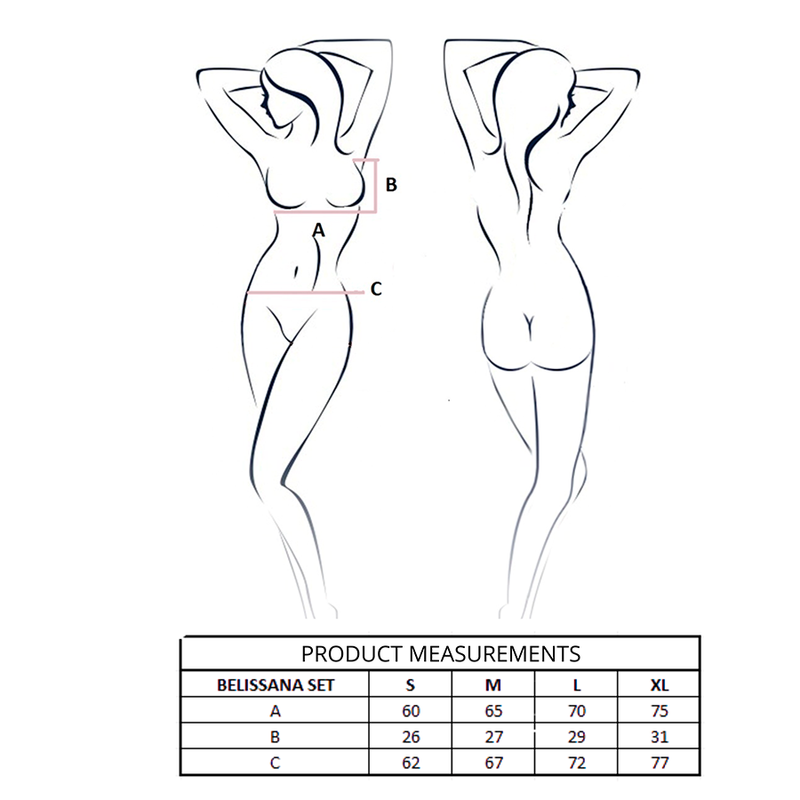Passion Belissana Bra + Thong Set White L/XL video